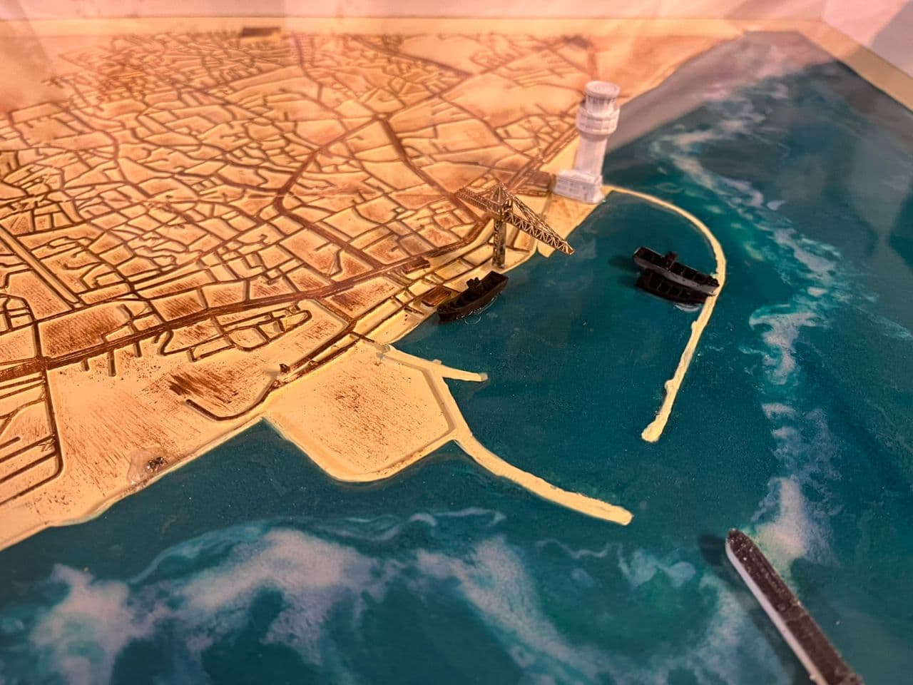 نقشه سه بعدی بندر لنگه